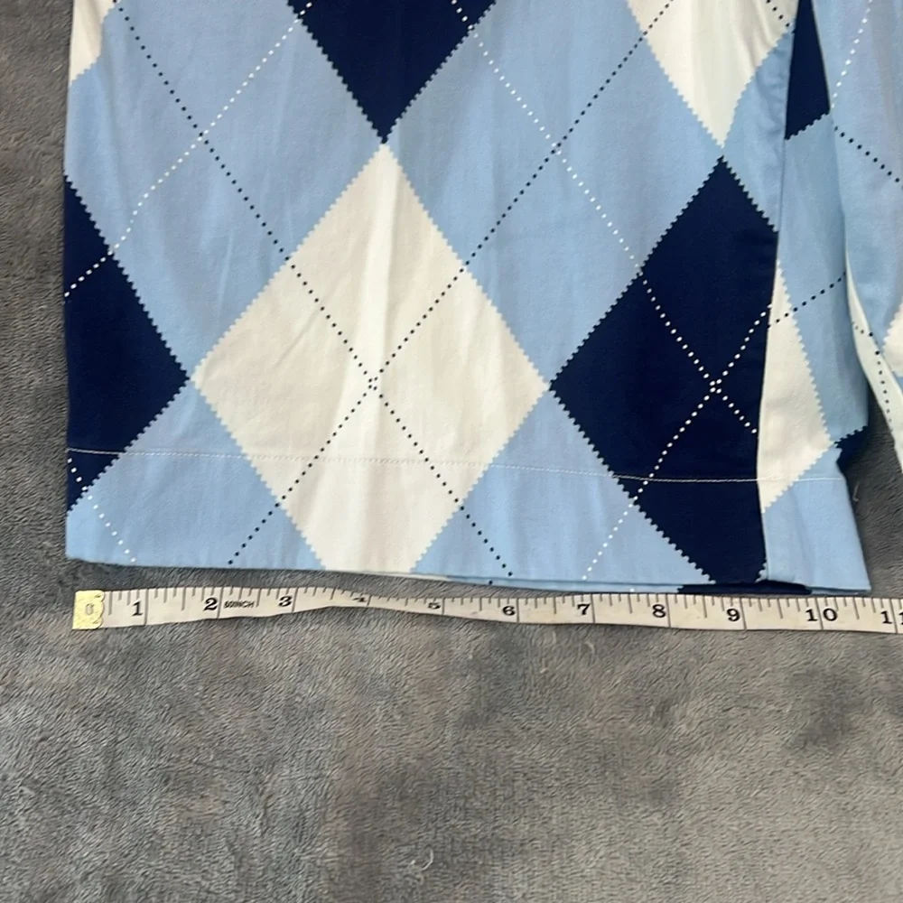 LoudMouth Golf Shorts, Argyle Blue and White Plaid Mens Size 34 - Picture 8 of 8